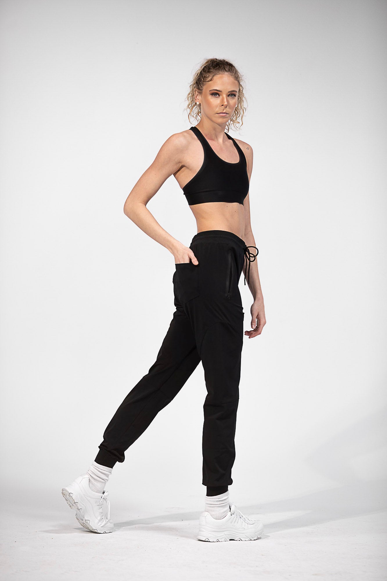 Unisex Fitted Joggers - Black