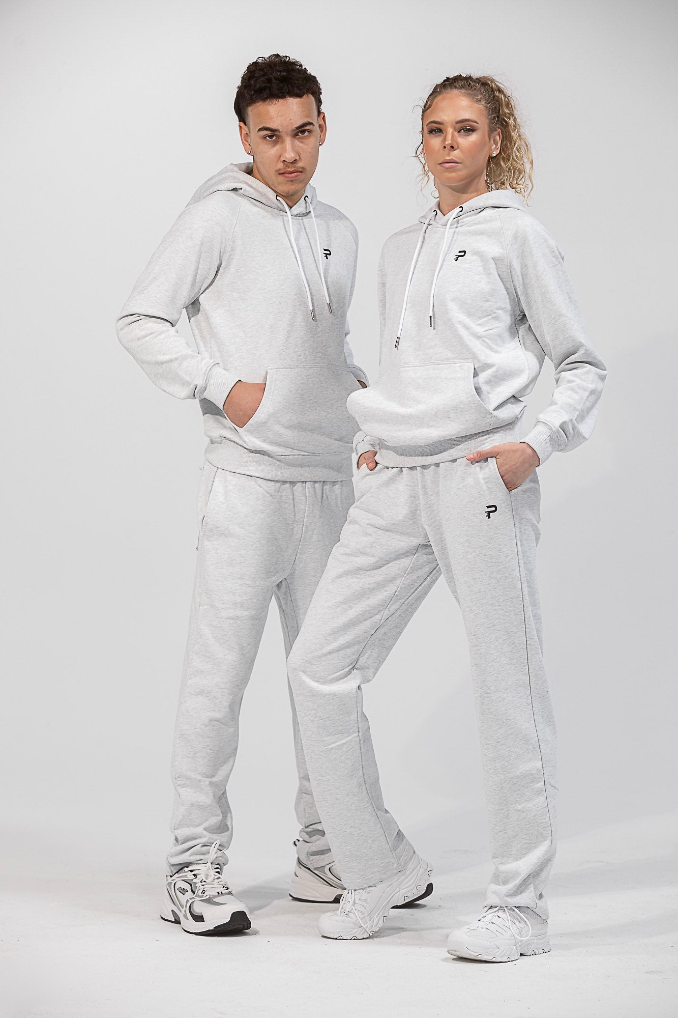 Relaxed French Terry Long Sweatpant - Heather Grey
