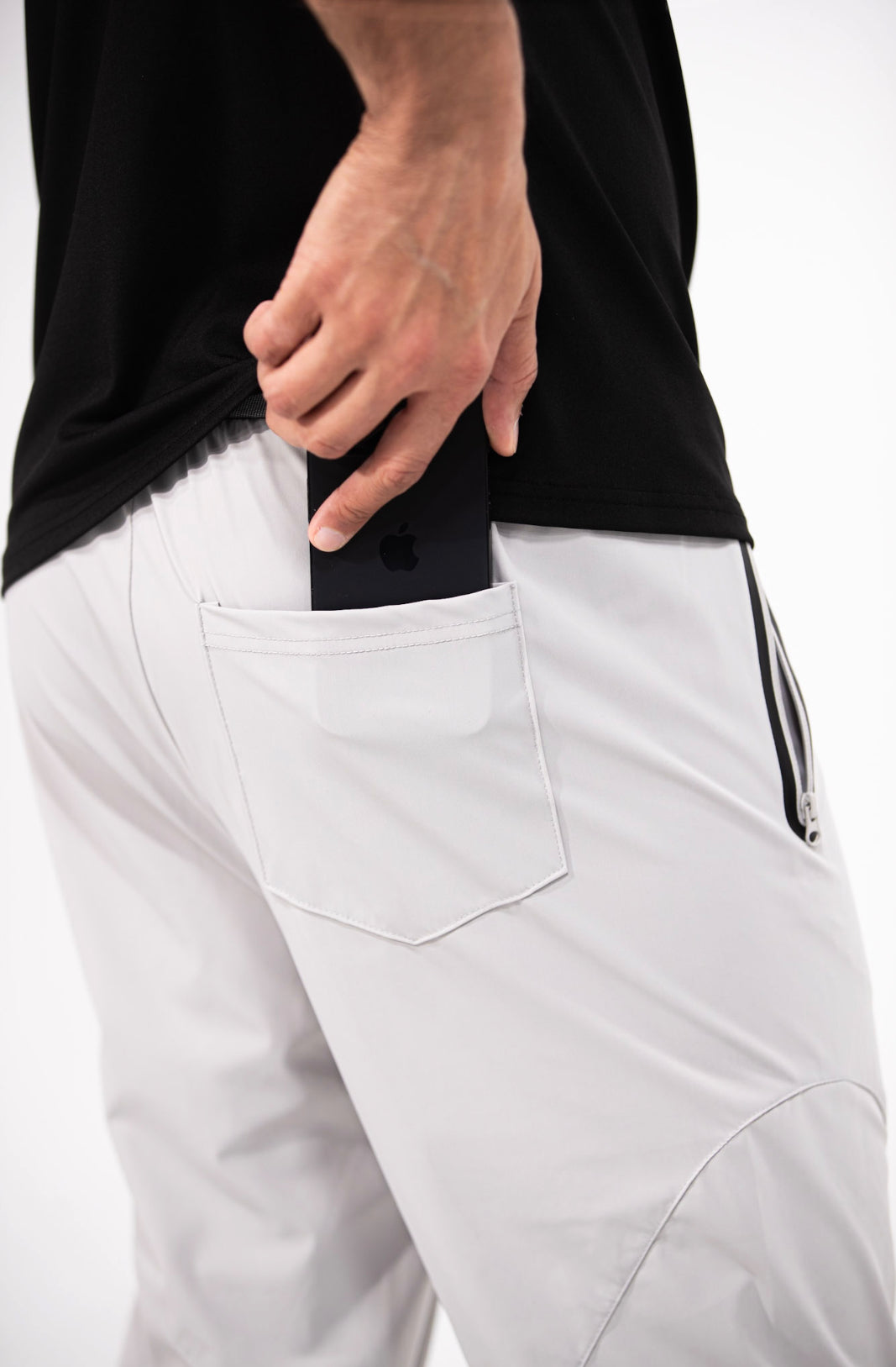 Unisex Fitted Joggers - Silver