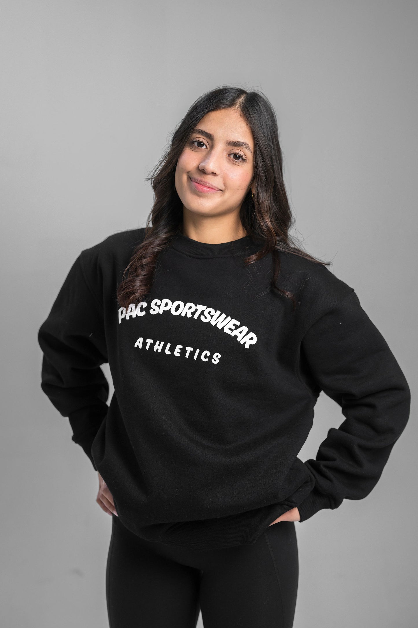 Women's Relaxed Fit Core Crewneck Sweatshirt - Black