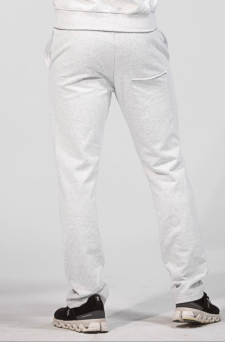 Relaxed French Terry Long Sweatpant - Heather Grey