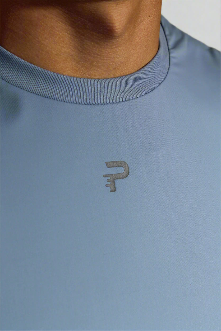 "AeroFlow" Hemmed Tank - Coastal Blue