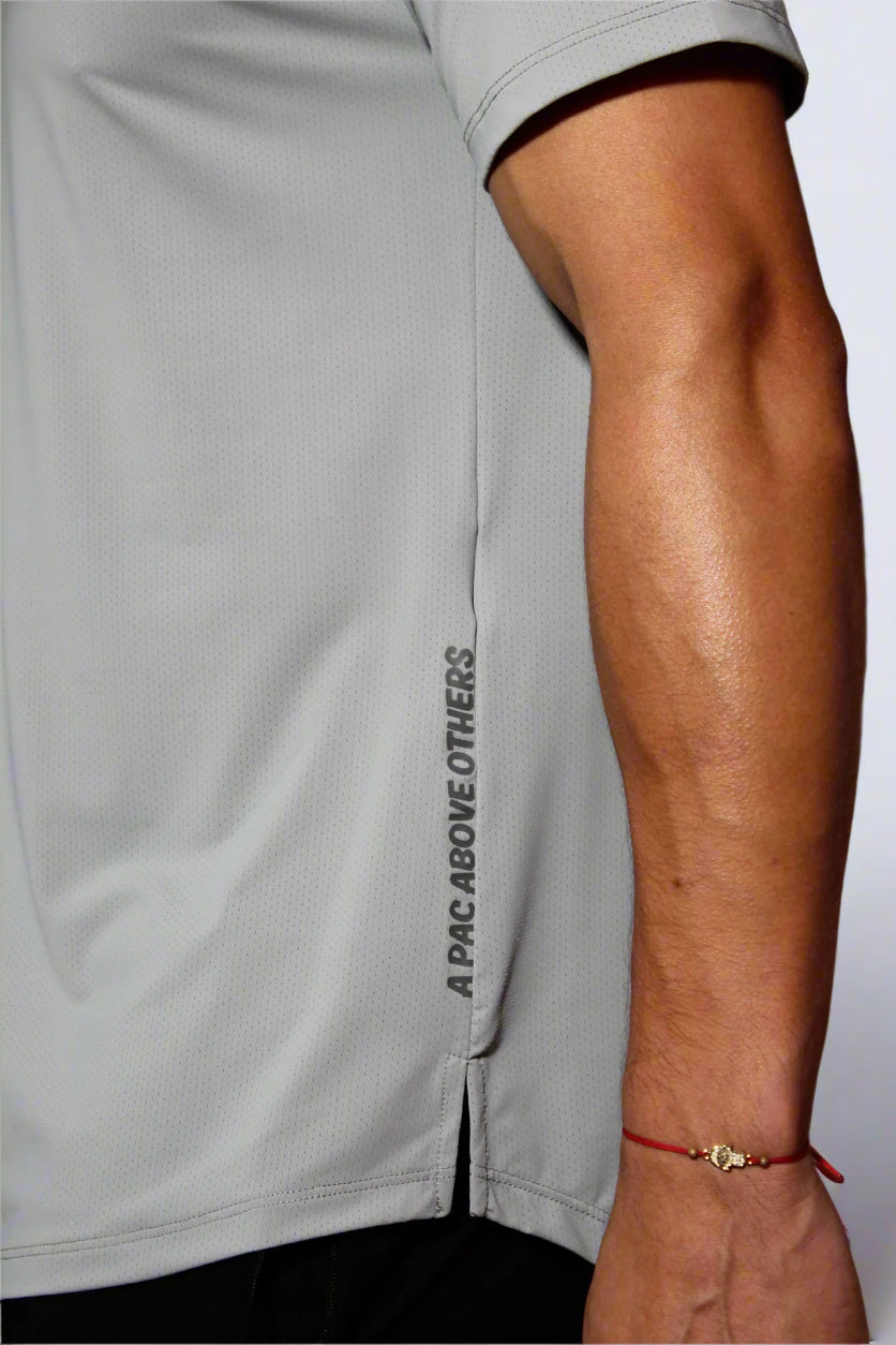 "AeroMesh" Vented Tee - Soft Alloy