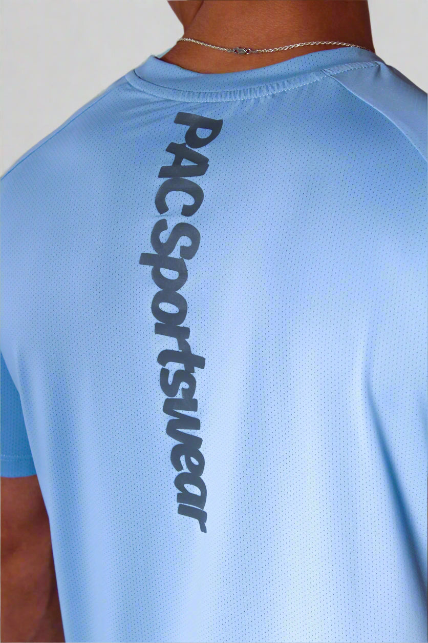 "AeroMesh" Vented Tee - Icecap Blue