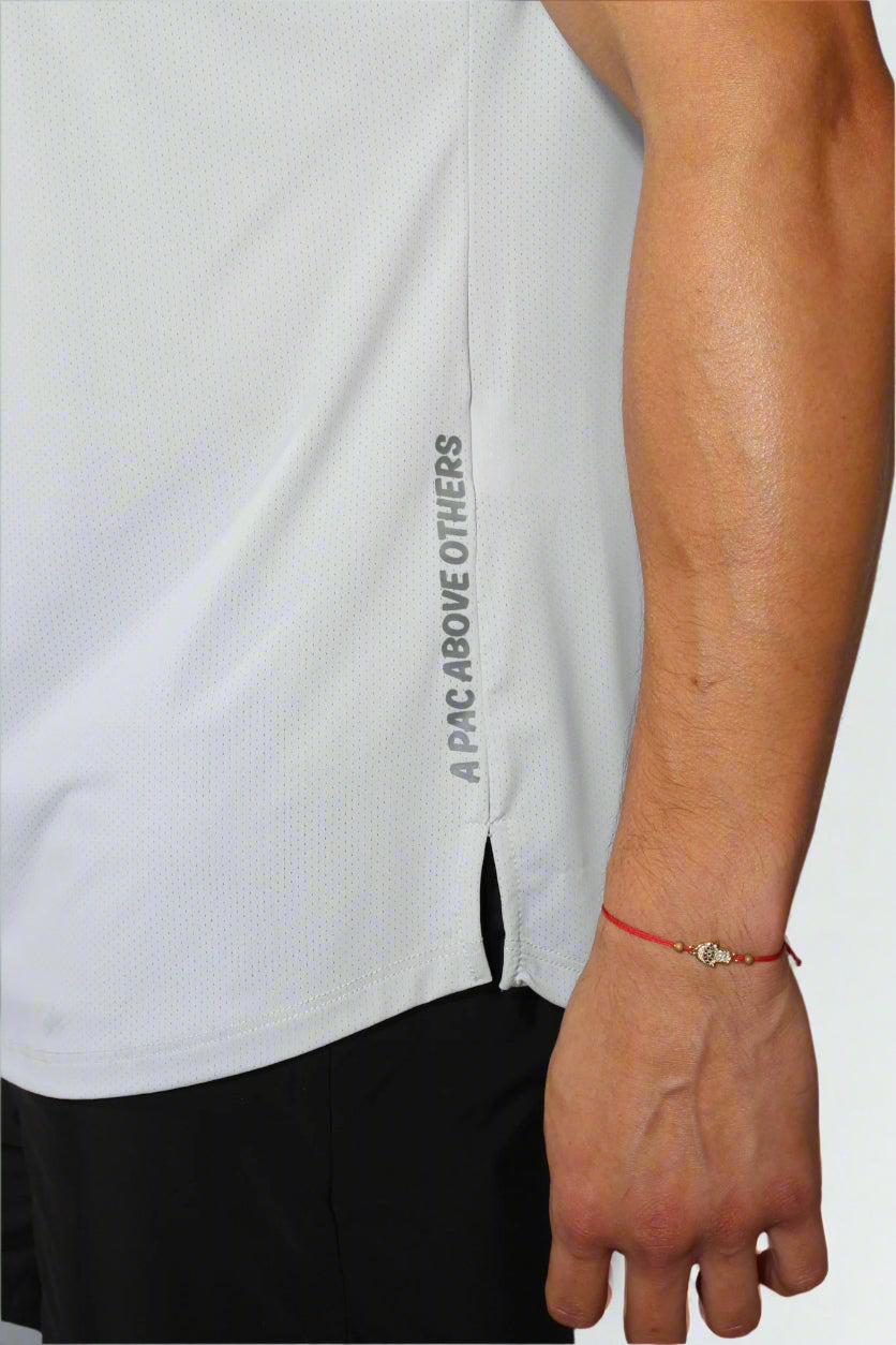 "AeroMesh" Vented Tee - Pale Steel