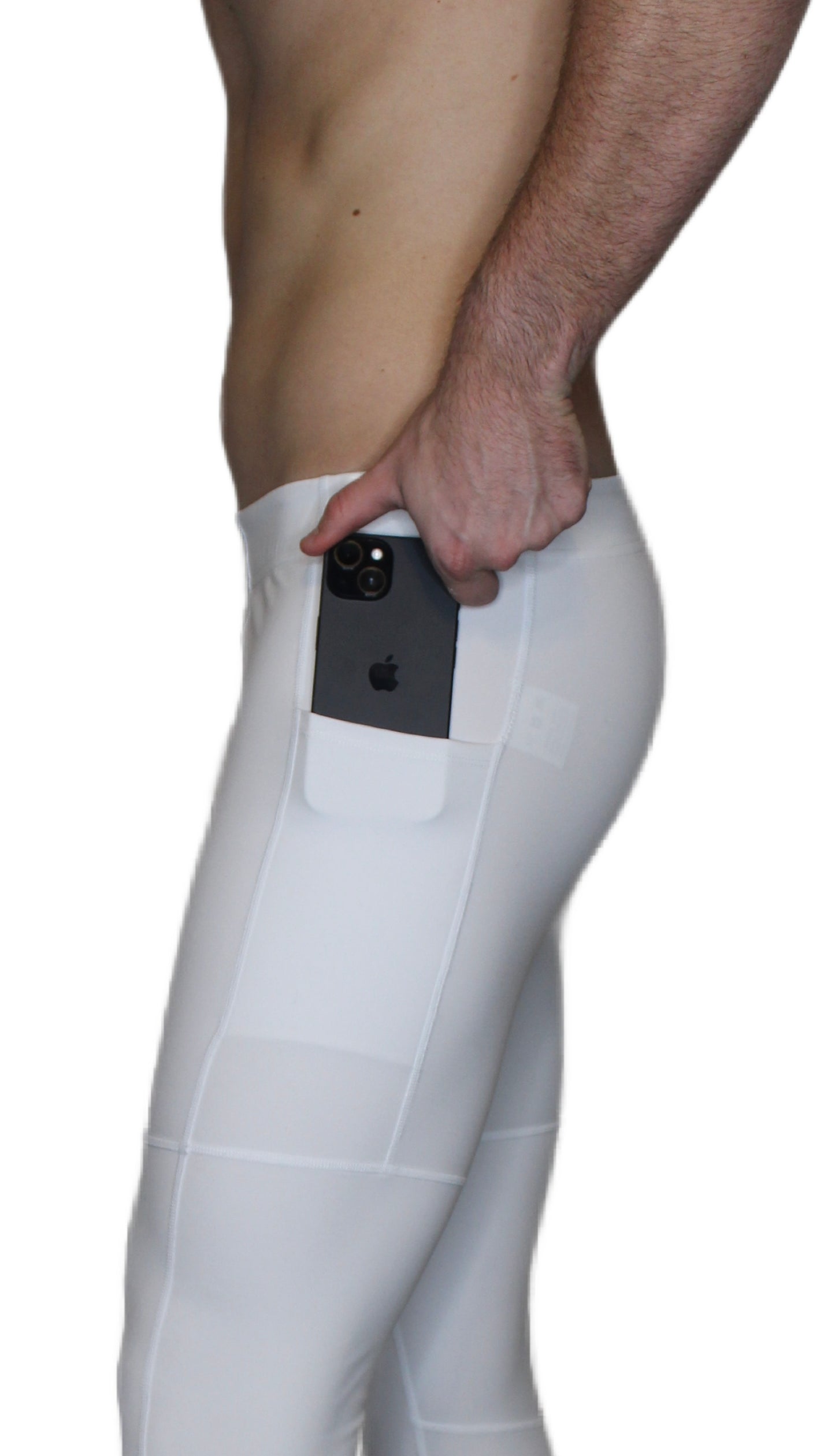 3/4 Length Essential Tights - White