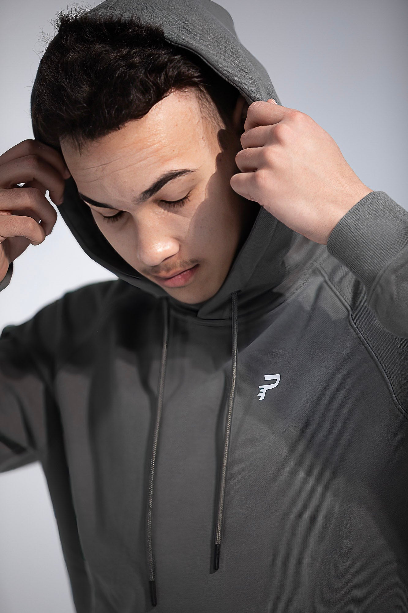 Unisex French Terry Fitted Hoodie - Slate Grey