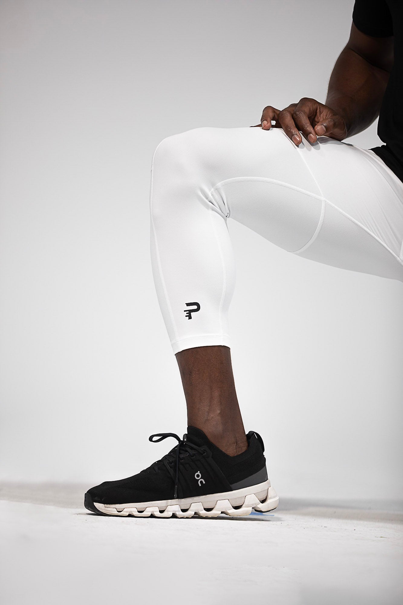 3/4 Length Essential Tights - White