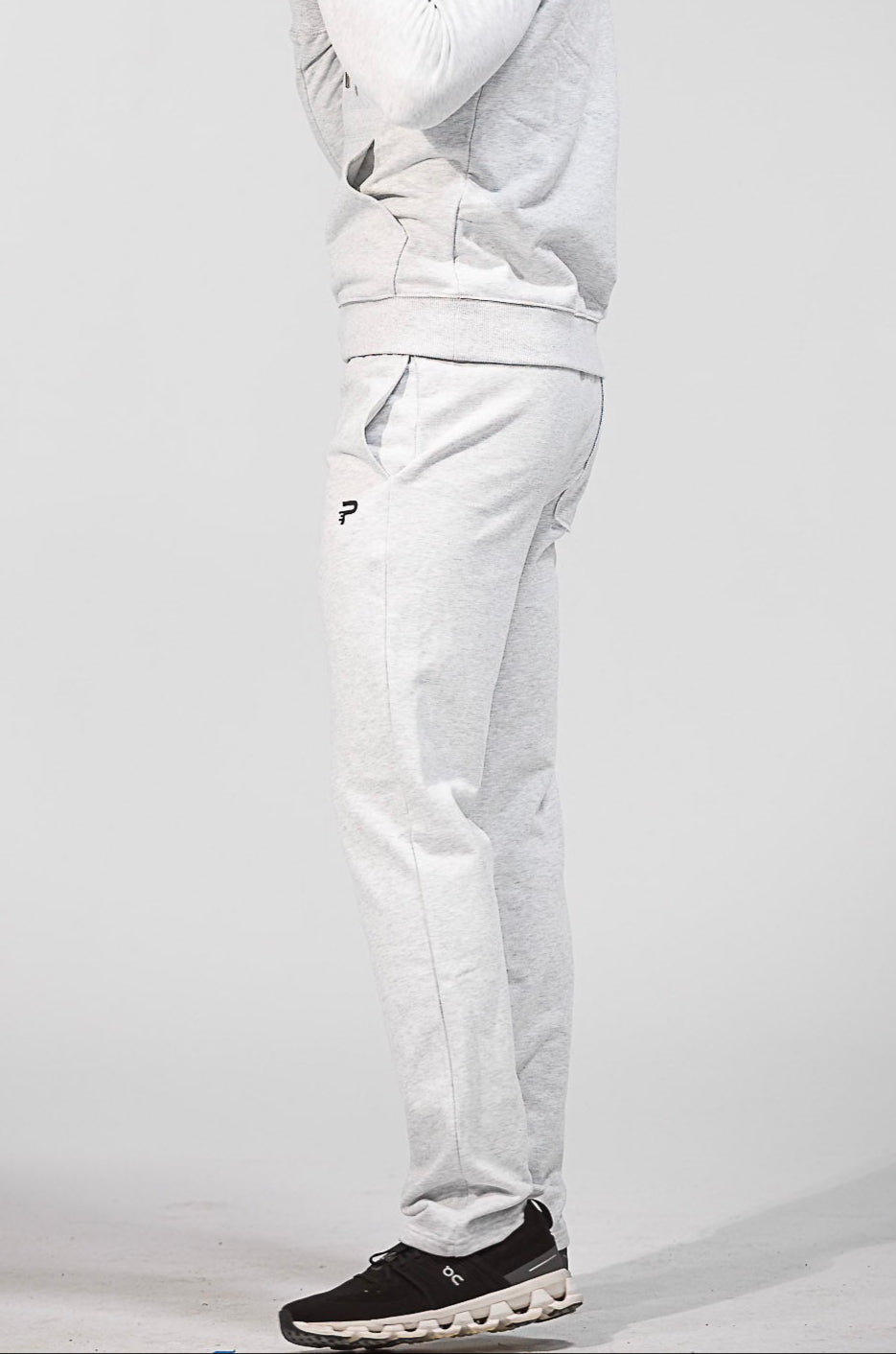 Relaxed French Terry Long Sweatpant - Heather Grey
