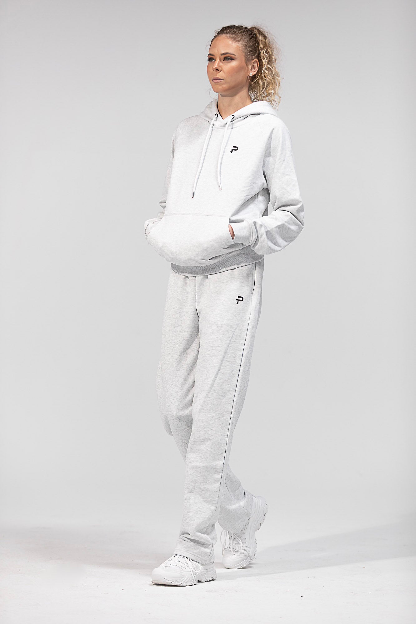 Relaxed French Terry Long Sweatpant - Heather Grey