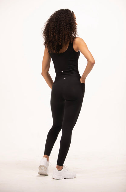 DREAM High-Rise Pants with Pockets - Black