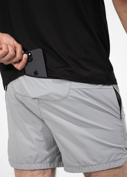 Essential Training Shorts 5 inch - Silver