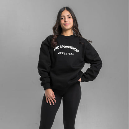 Women's Relaxed Fit Core Crewneck Sweatshirt - Black
