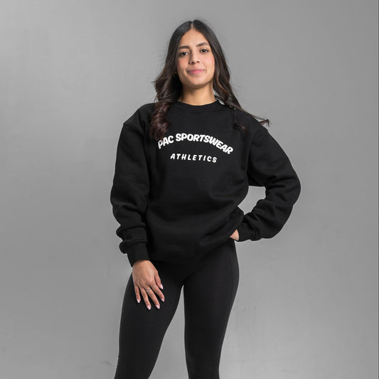 Women's Relaxed Fit Core Crewneck Sweatshirt - Black