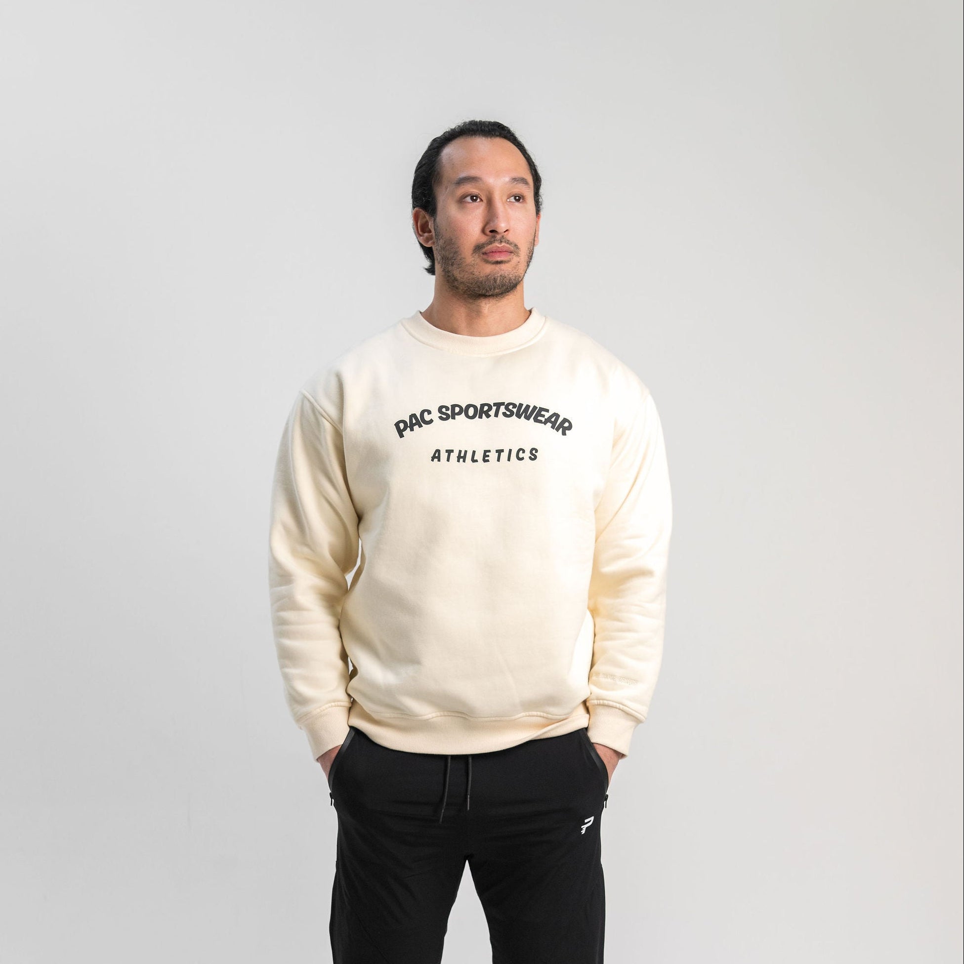 Men's Relaxed Fit Core Crewneck Sweatshirt - Ivory – PAC Sportswear