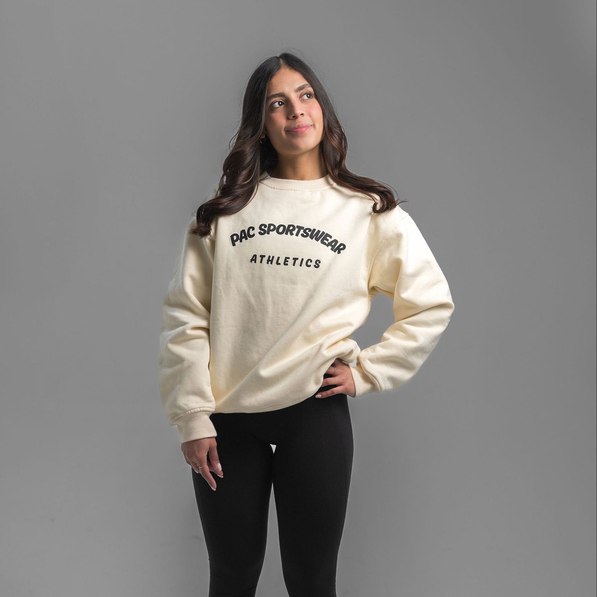 Women's Relaxed Fit Core Crewneck Sweatshirt - Ivory – PAC Sportswear