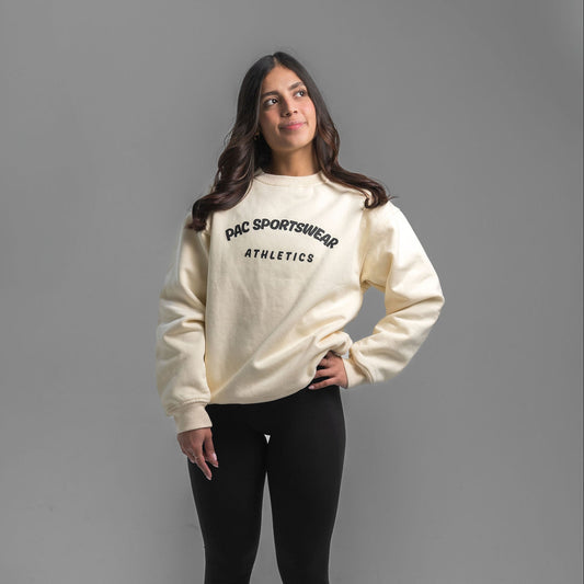 Women's Relaxed Fit Core Crewneck Sweatshirt - Ivory