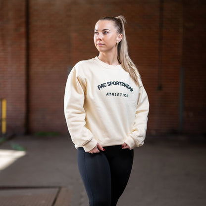 Women's Relaxed Fit Core Crewneck Sweatshirt - Ivory