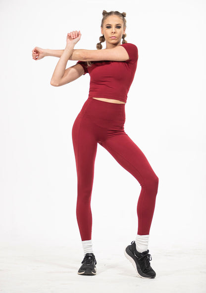 DREAM Training Tee - Maroon Red