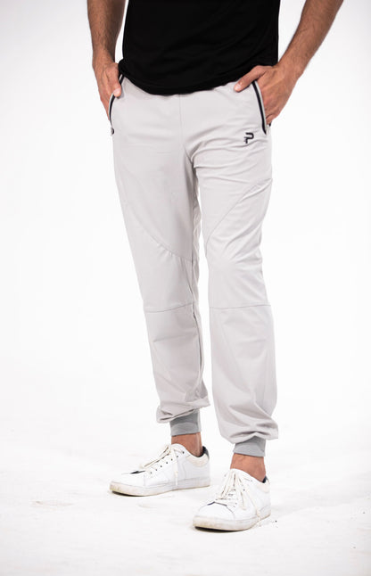 Unisex Fitted Joggers - Silver