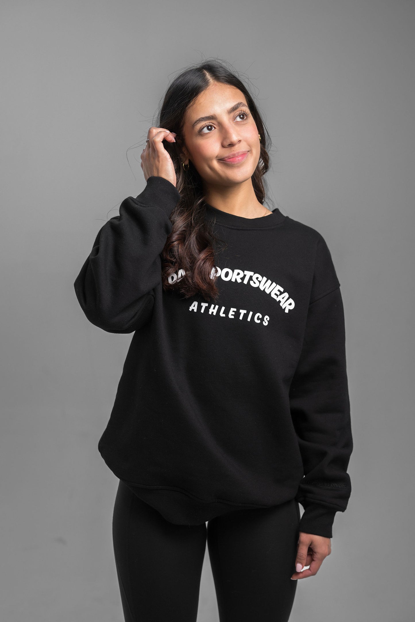 Women's Relaxed Fit Core Crewneck Sweatshirt - Black