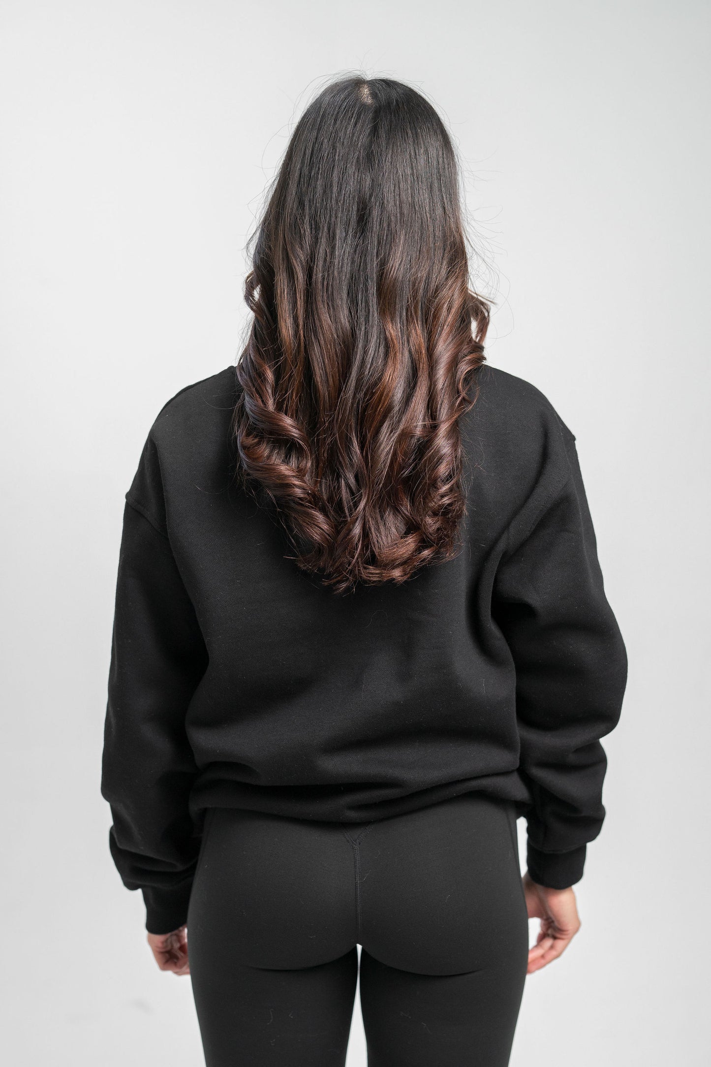 Women's Relaxed Fit Core Crewneck Sweatshirt - Black