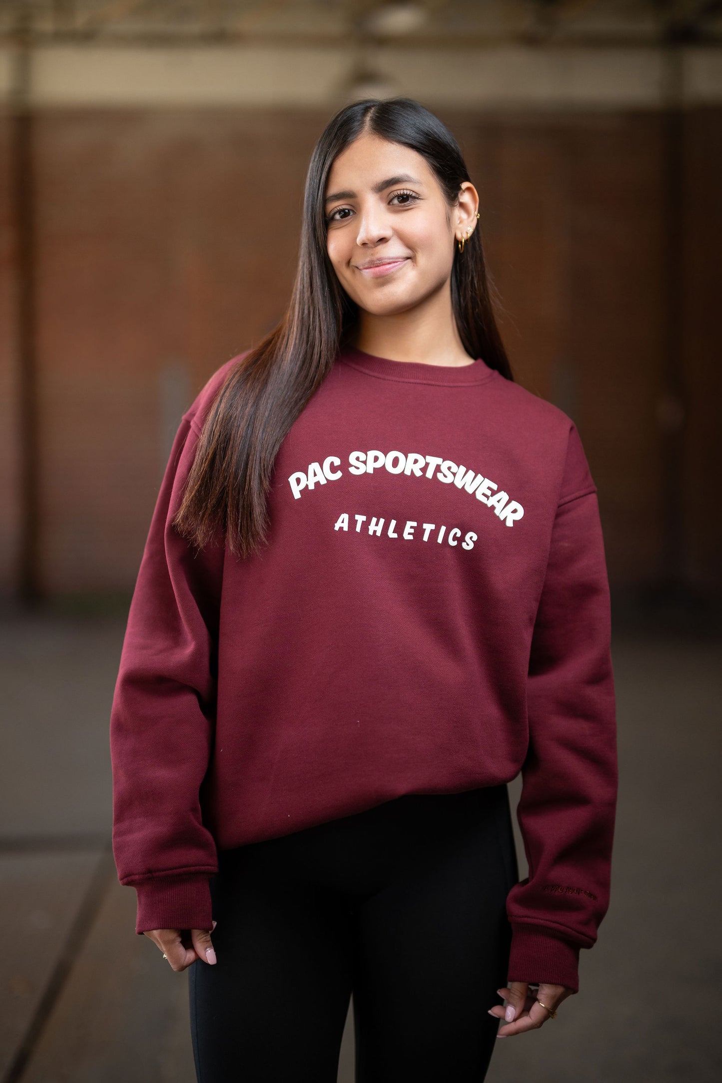 Women's Relaxed Fit Core Crewneck Sweatshirt - Crimson