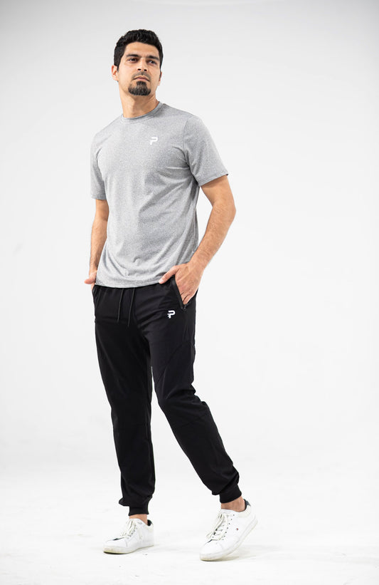 Unisex Fitted Joggers - Black