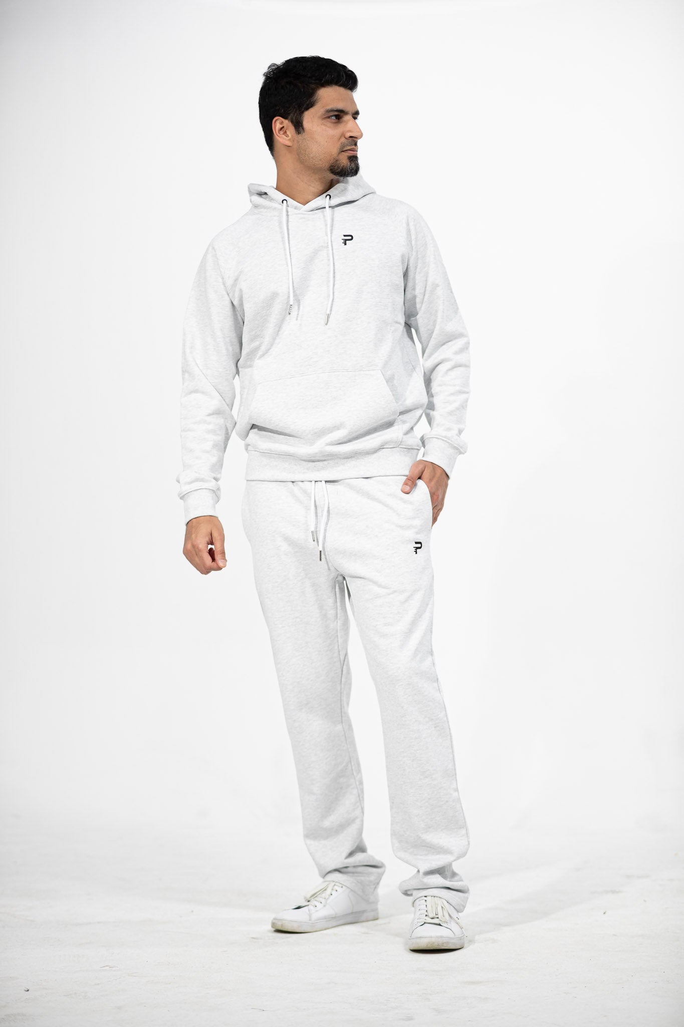 Relaxed French Terry Long Sweatpant - Heather Grey