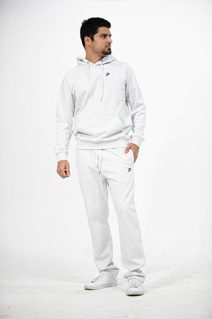 Relaxed French Terry Long Sweatpant - Heather Grey