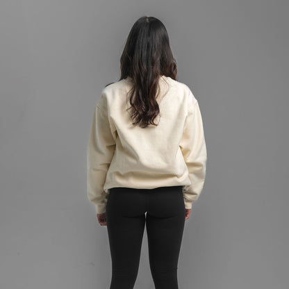 Women's Relaxed Fit Core Crewneck Sweatshirt - Ivory
