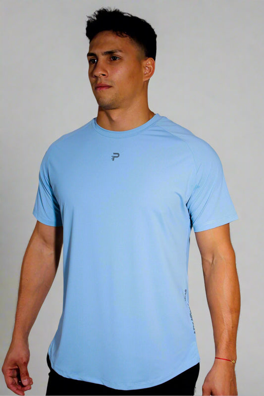 "AeroMesh" Vented Tee - Icecap Blue