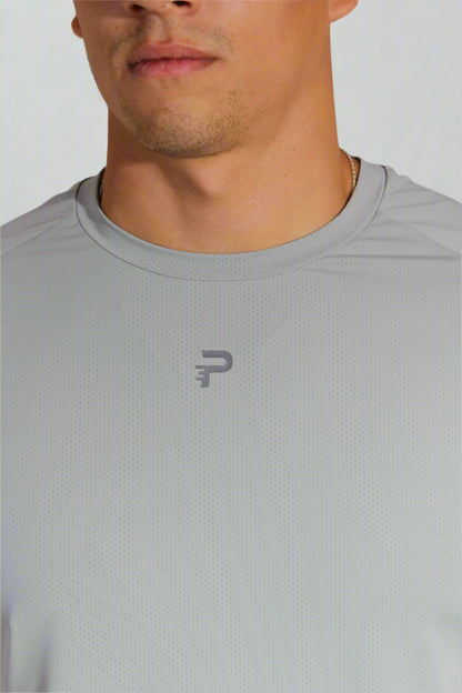 "AeroMesh" Vented Tee - Soft Alloy
