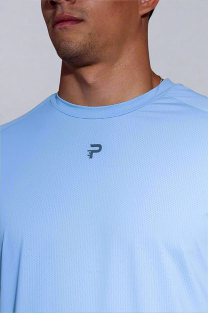 "AeroMesh" Vented Tee - Icecap Blue