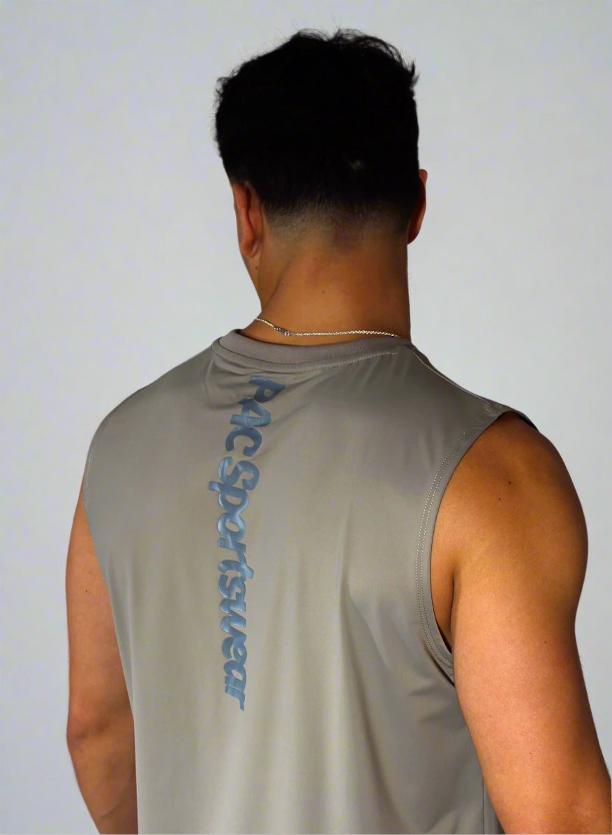 "AeroFlow" Hemmed Tank - Olive Green