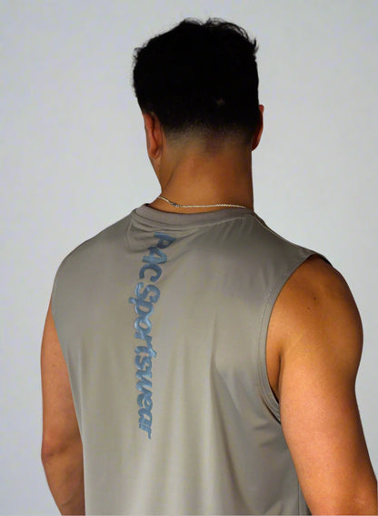 "AeroFlow" Hemmed Tank - Olive Green