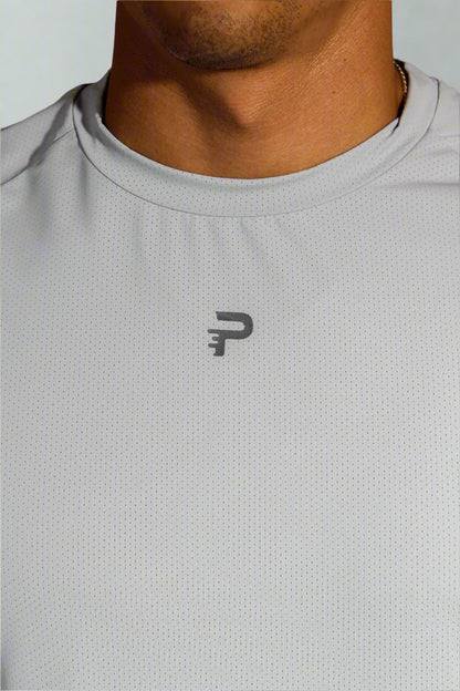 "AeroMesh" Vented Tee - Pale Steel