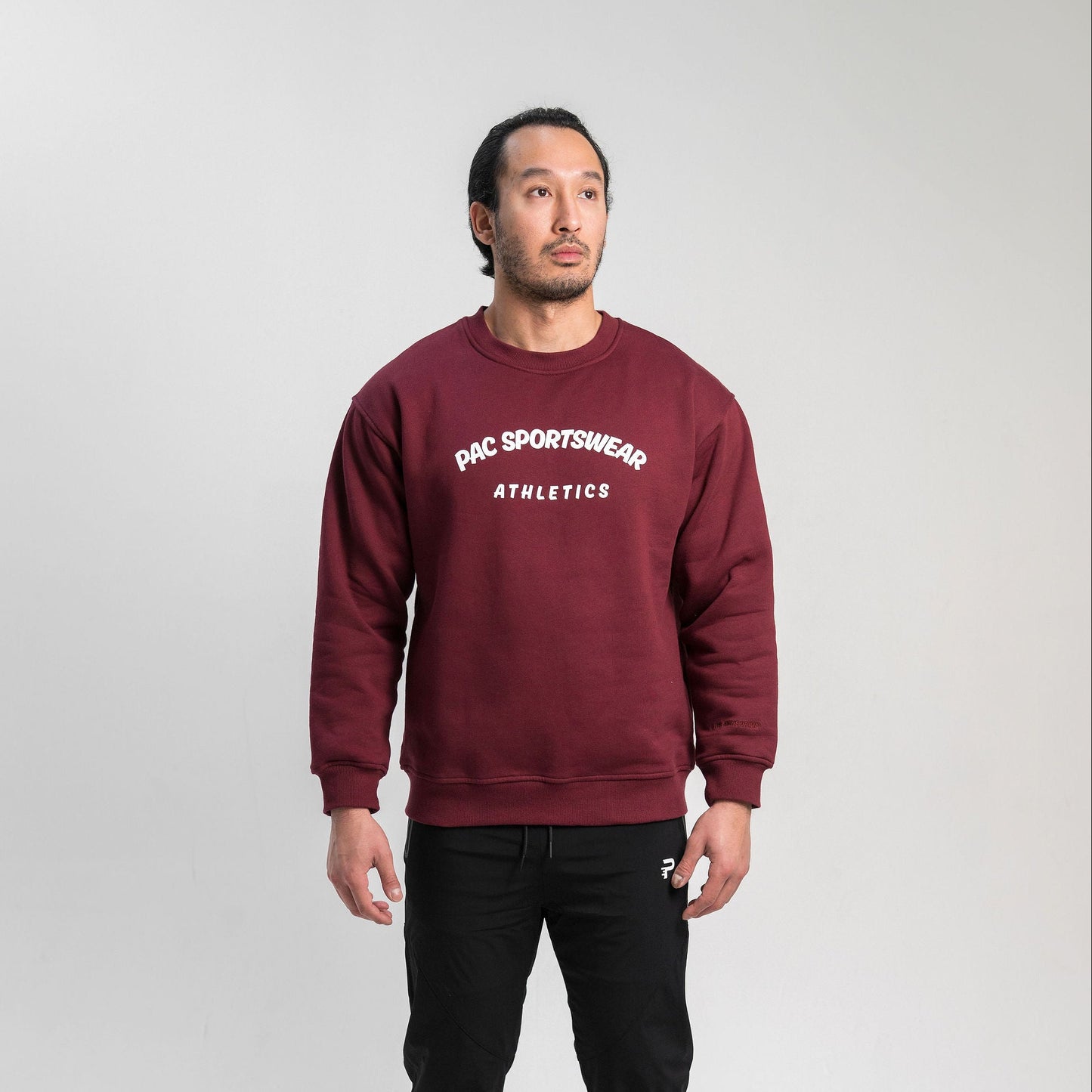 Men's Relaxed Fit Core Crewneck Sweatshirt - Crimson