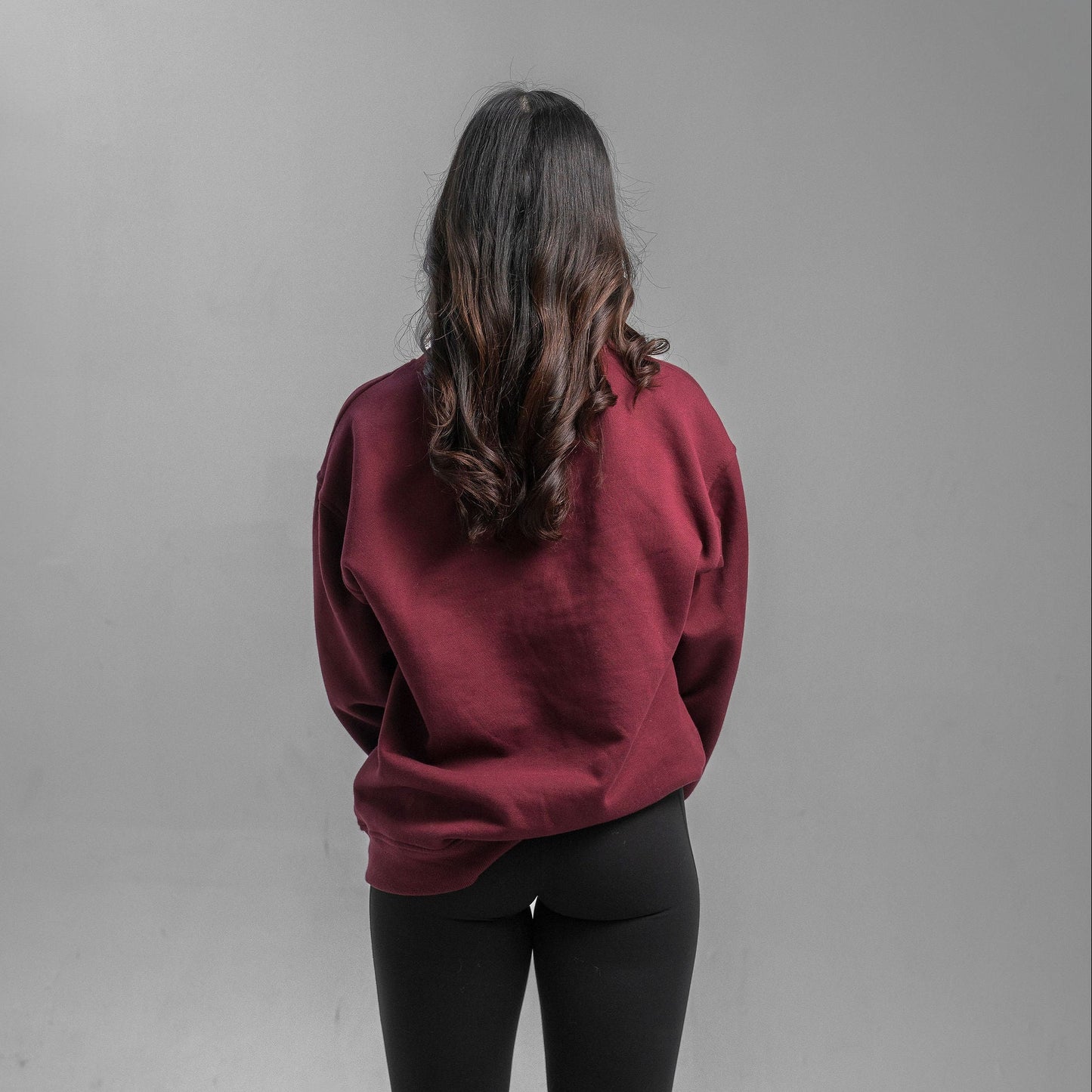 Women's Relaxed Fit Core Crewneck Sweatshirt - Crimson