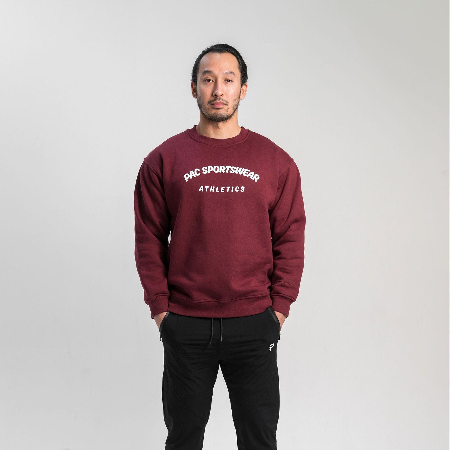 Men's Relaxed Fit Core Crewneck Sweatshirt - Crimson