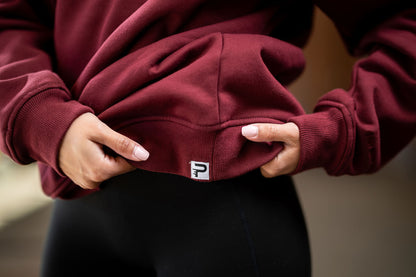 Women's Relaxed Fit Core Crewneck Sweatshirt - Crimson