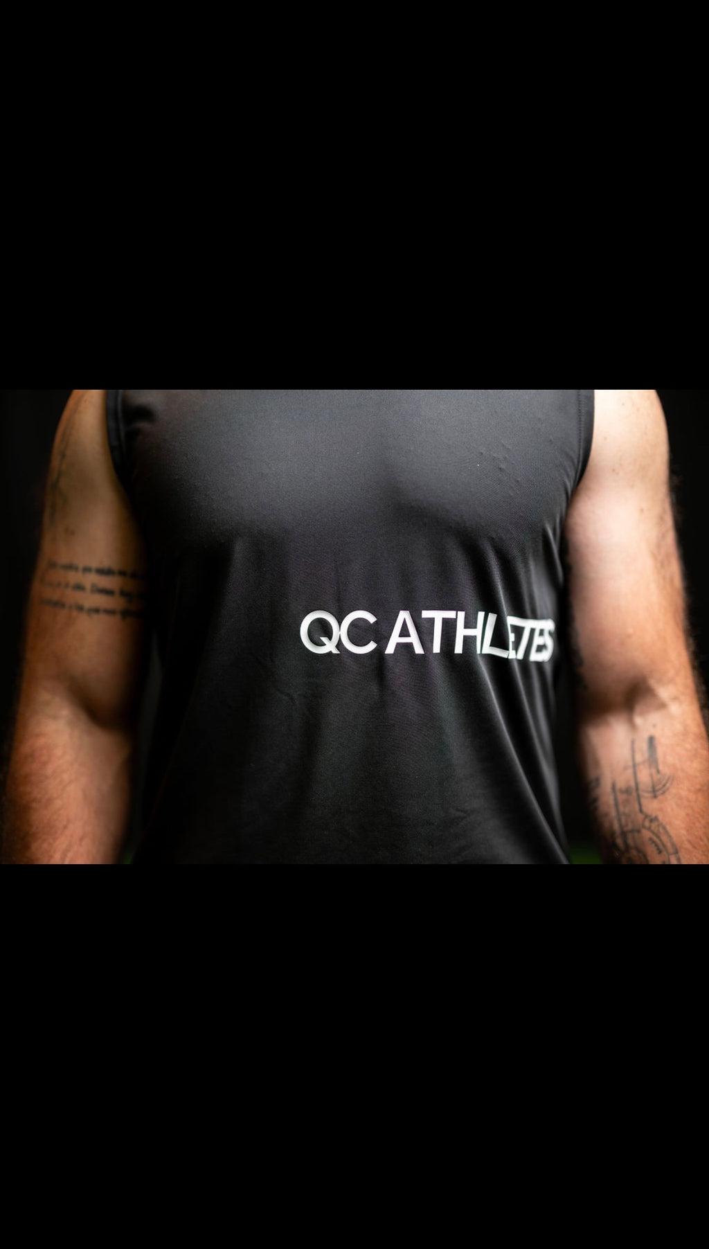 PAC x QC Athletes Hybrid Tank - Black