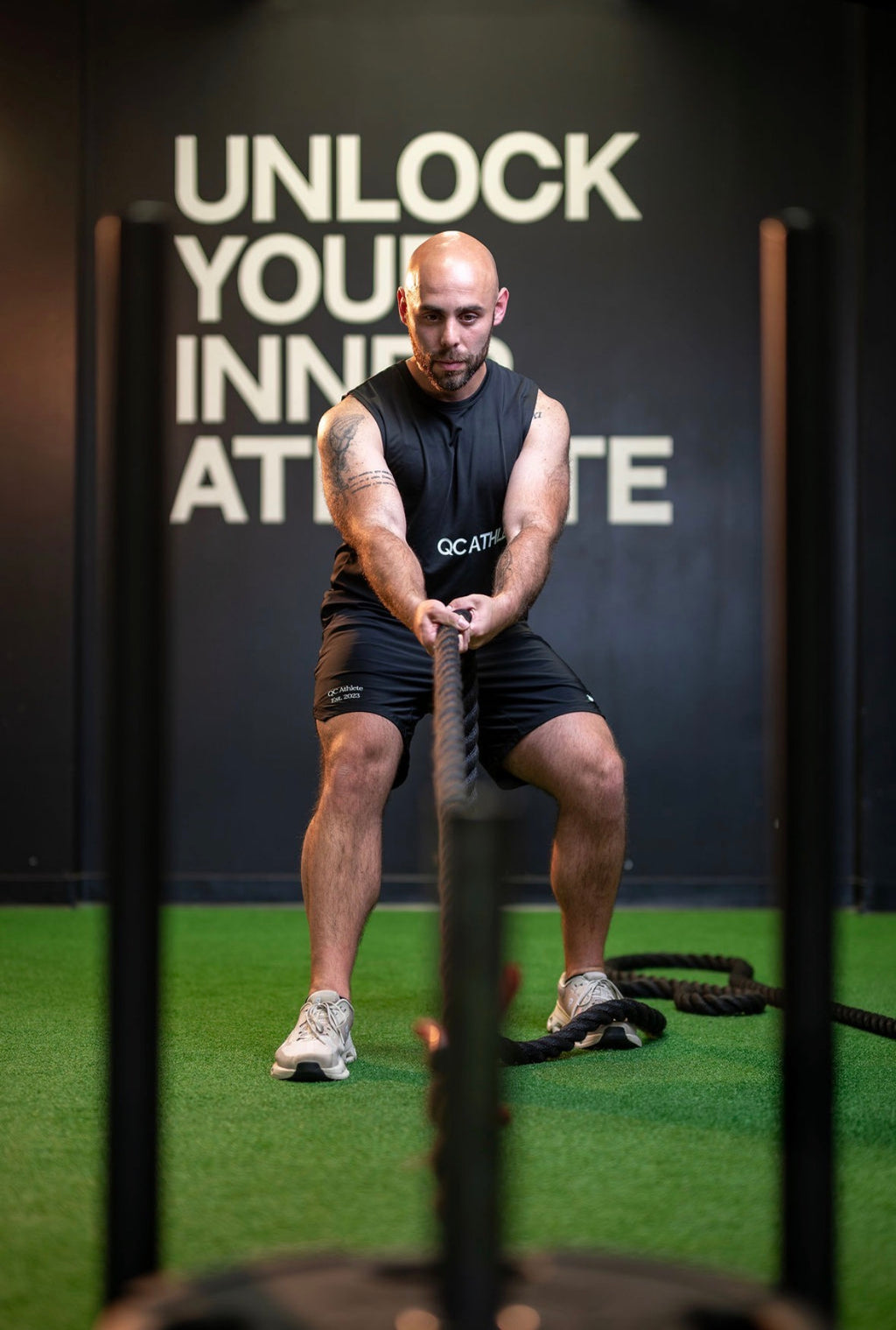 PAC x QC Athletes Hybrid Shorts - Black