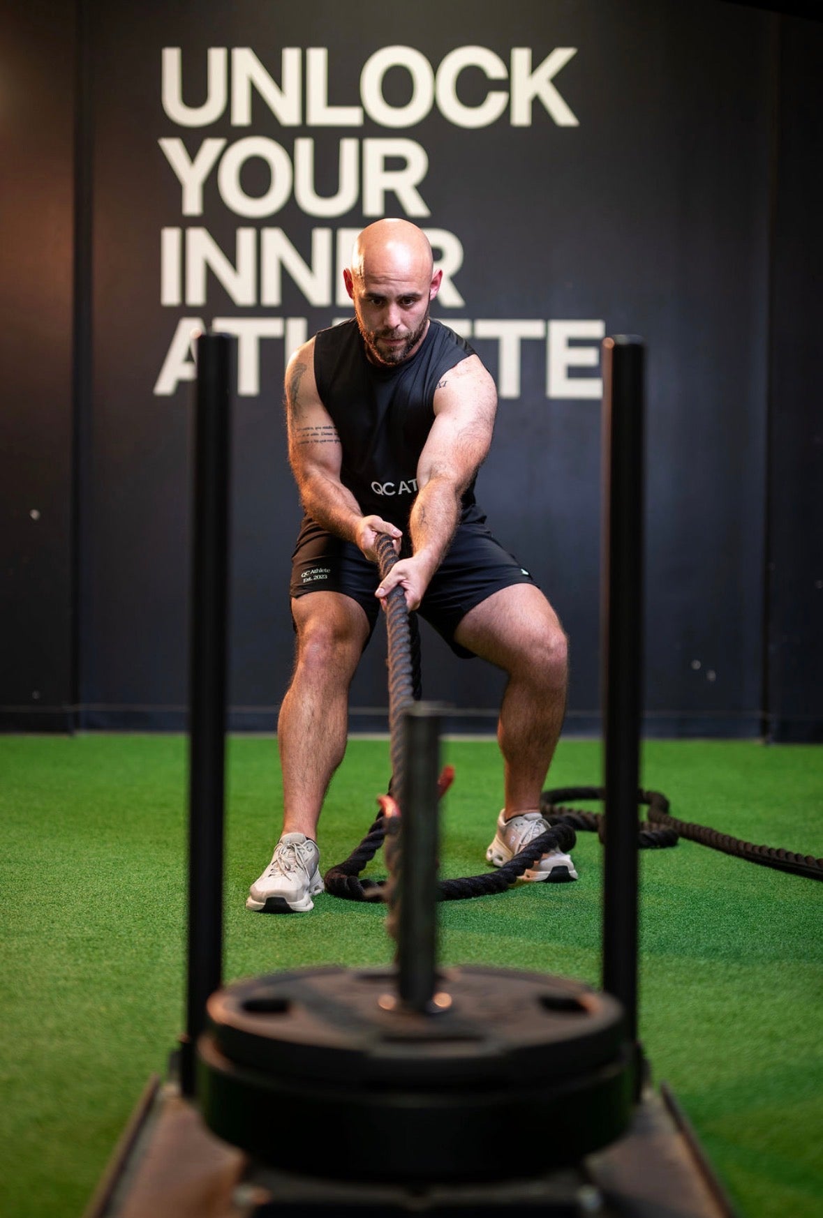 PAC x QC Athletes Hybrid Shorts - Black