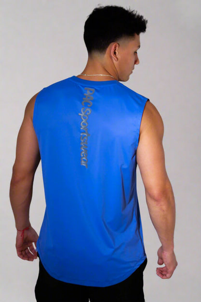 "AeroFlow" Hemmed Tank - Turbo Blue