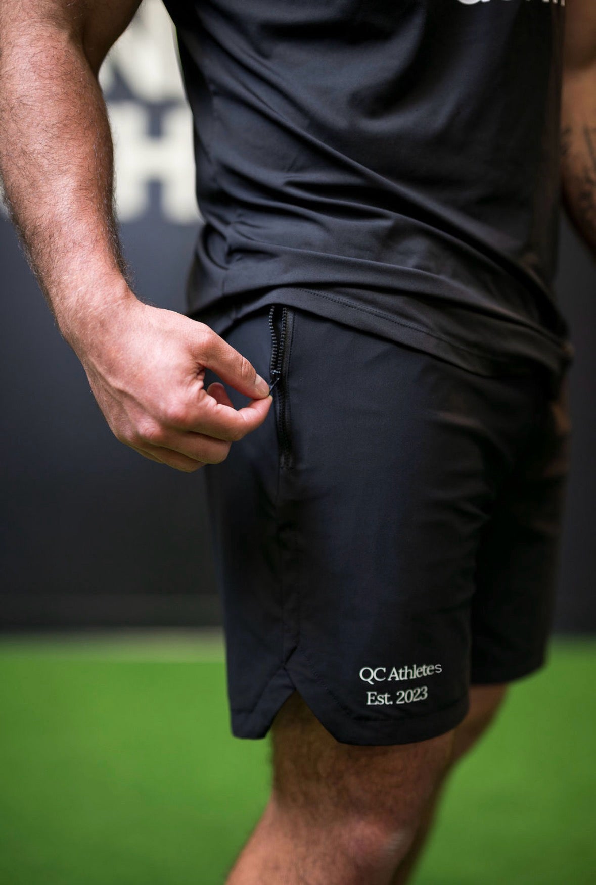 PAC x QC Athletes Hybrid Shorts - Black