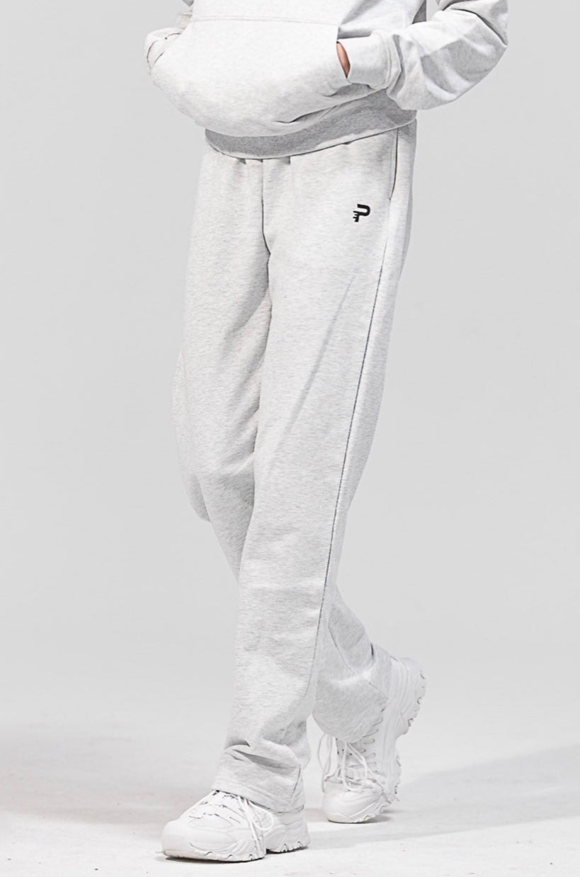 Relaxed French Terry Long Sweatpant - Heather Grey